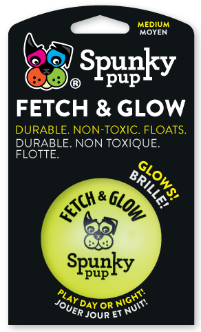 SpunkyPup Medium Fetch&Glow Ball